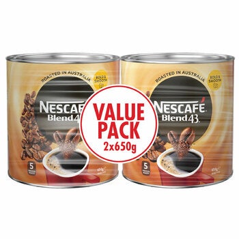 Nescare Blend 43 Twin Pack 2 x 650g Nescare Blend 43 Twin Pack 2 x 650g