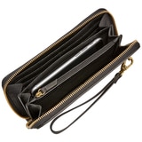 Fossil Women's Emma Large Zip Wallet - Black