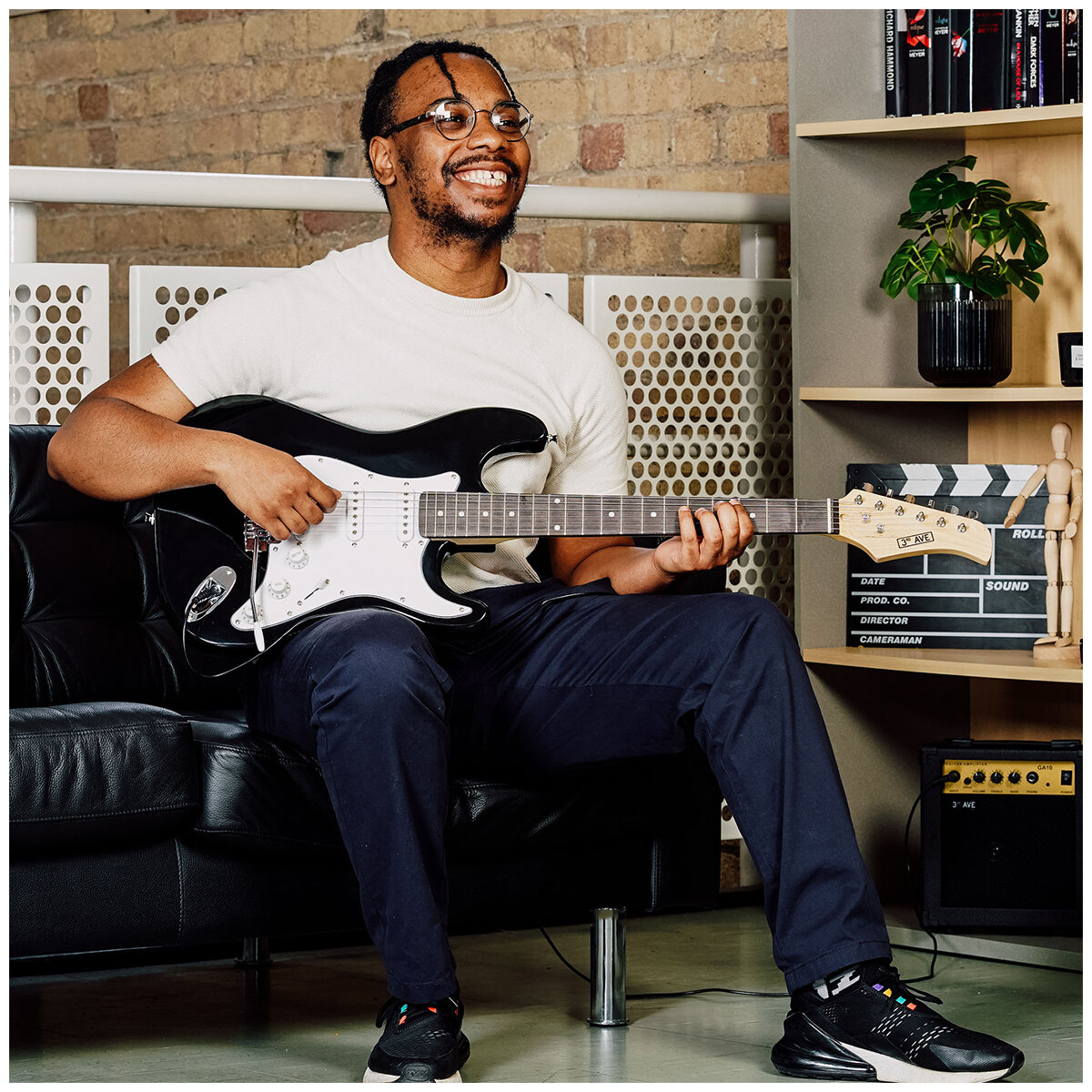 3rd Avenue Electric Guitar Pack Black NM-XF203ABKPK 3rd Avenue Electric Guitar Pack Black NM-XF203ABKPK