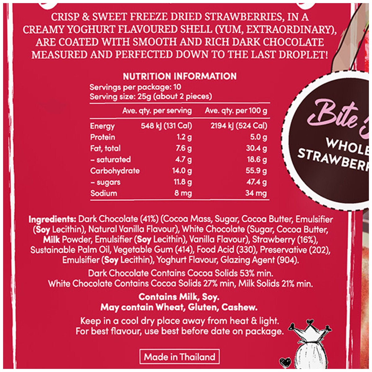 Alli & Rose Dark Choc Strawberries 250g Alli & Rose Dark Choc Strawberries 250g
