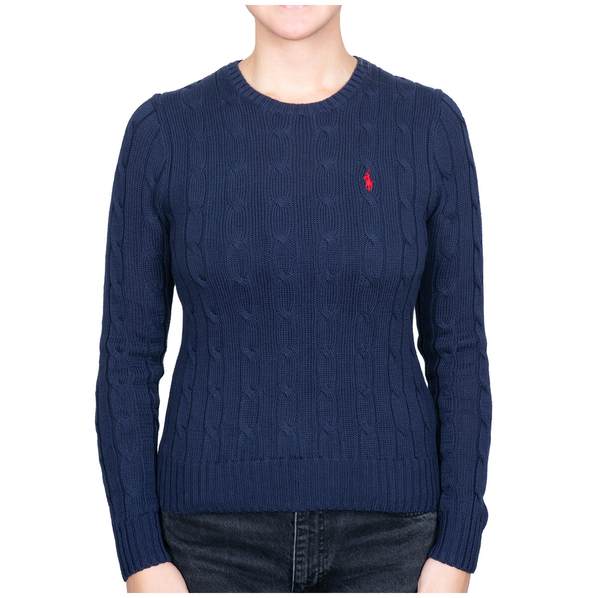 Ralph Lauren Cable Knit Sweater Hunter Navy | Costco Aust...