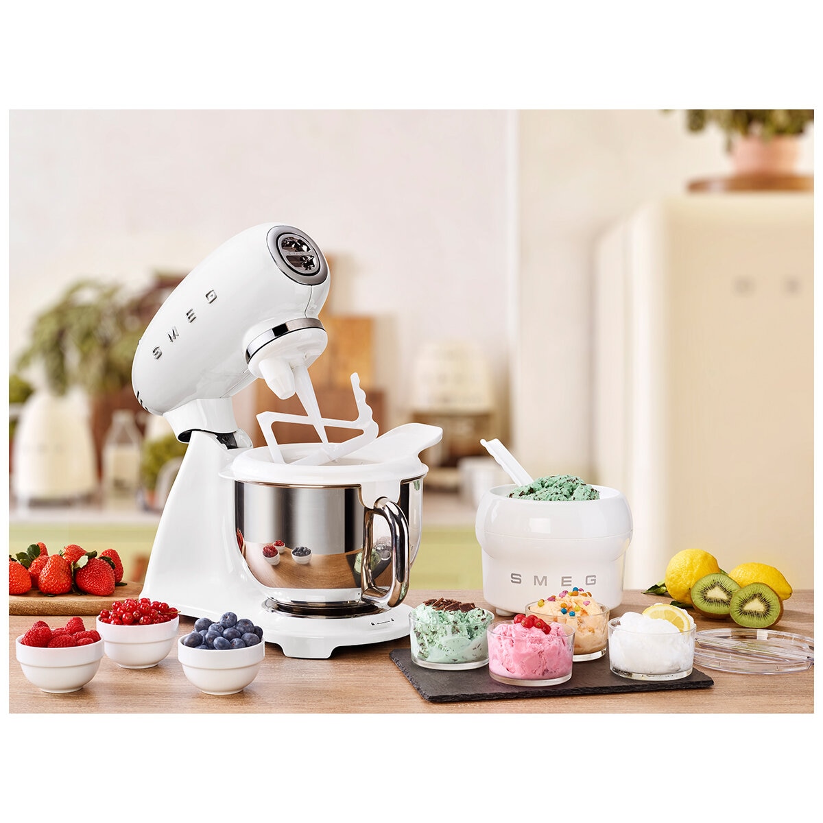 Smeg 50's Style Stand Mixer White SMF03WHAU