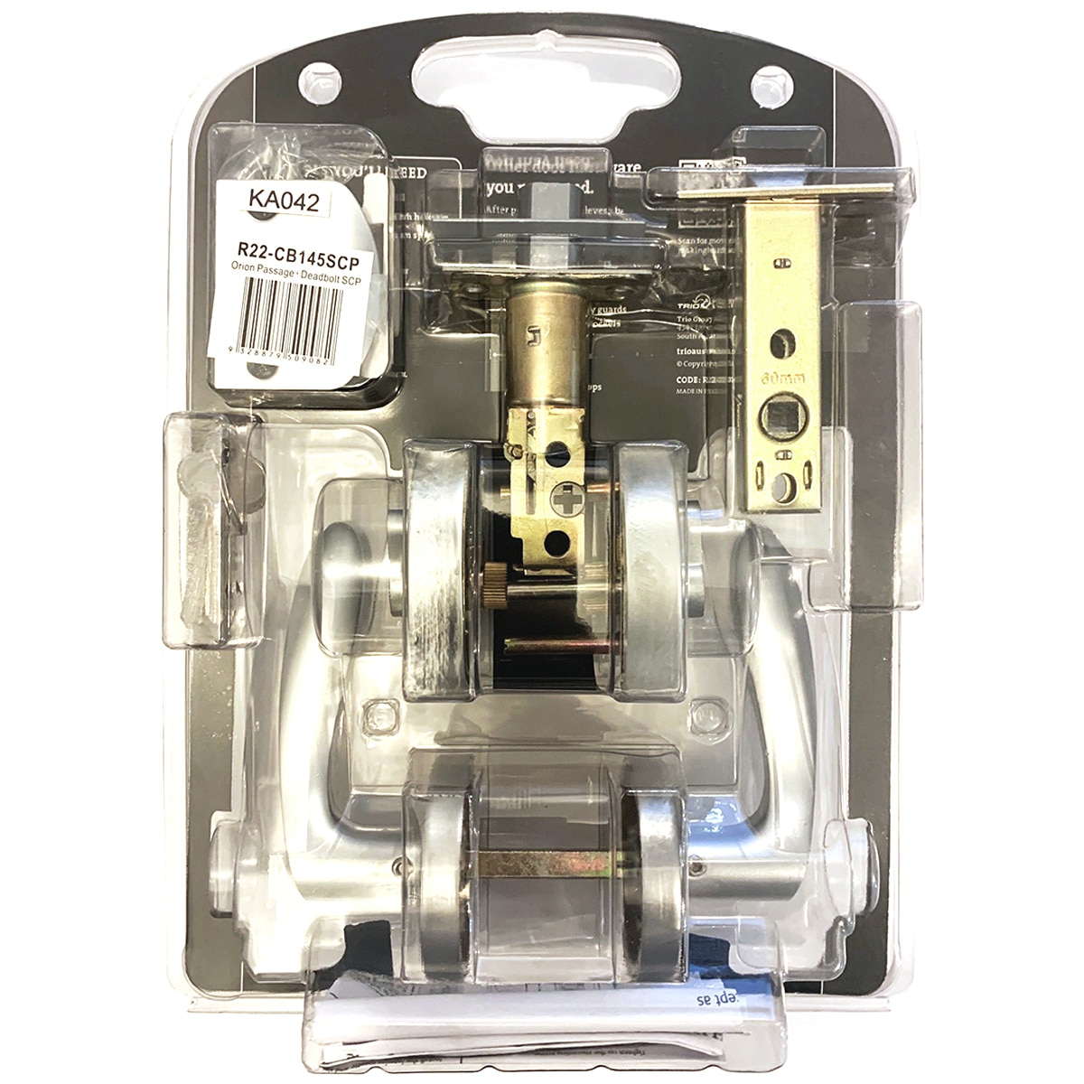 Trio Revive Orion Combo Entrance Lock & Lever Costco Australia