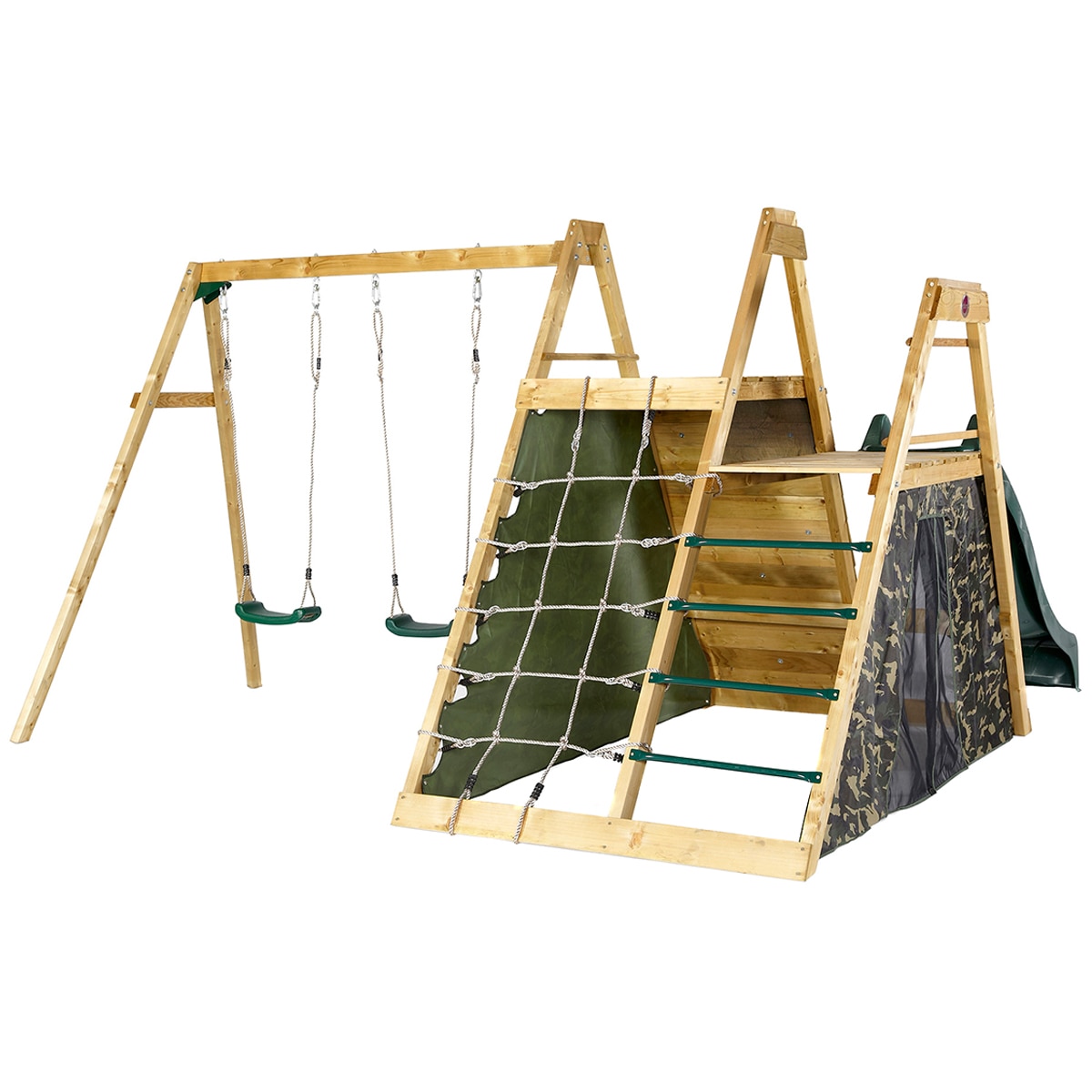 Plum Climbing Pyramid With Swings