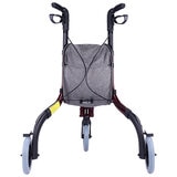 Altus Premium Lightweight 3 Wheel Rollator Walker With Convenient Storage Bag Red