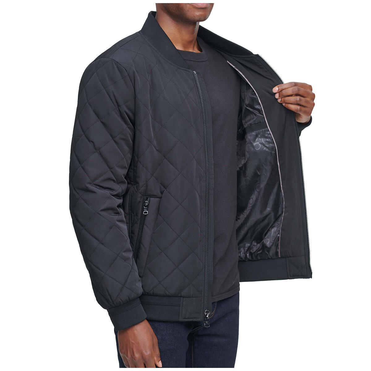 Calvin Klein Men's Bomber Jacket Black