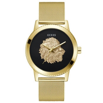 GUESS Monarch Black Lion Mesh Men's Watch GW0702G1