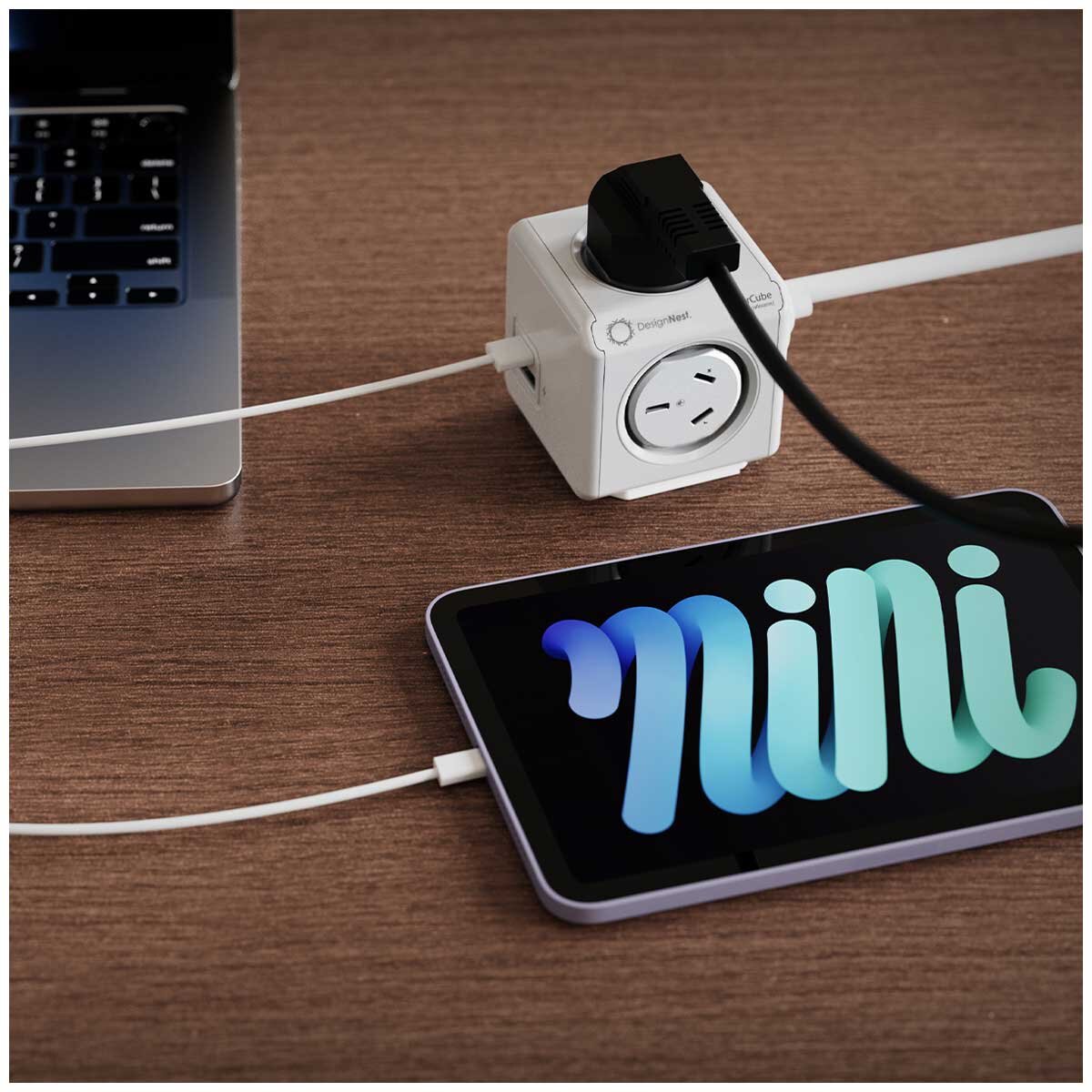 Allocacoc PowerCube With 4 Power Outlets And USB A+C Ports 2 x 1.5M