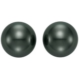 18KT White Gold Tahitian Pearl Earrings