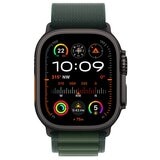 Apple Watch Ultra 2 GPS + Cellular 49mm Black Titanium Case With Dark Green Alpine Loop Medium