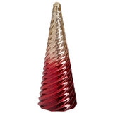LED Glass Trees Red