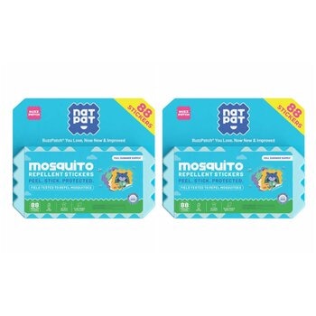Nat Pat Mosquito Repellent 2 x 88 Stickers