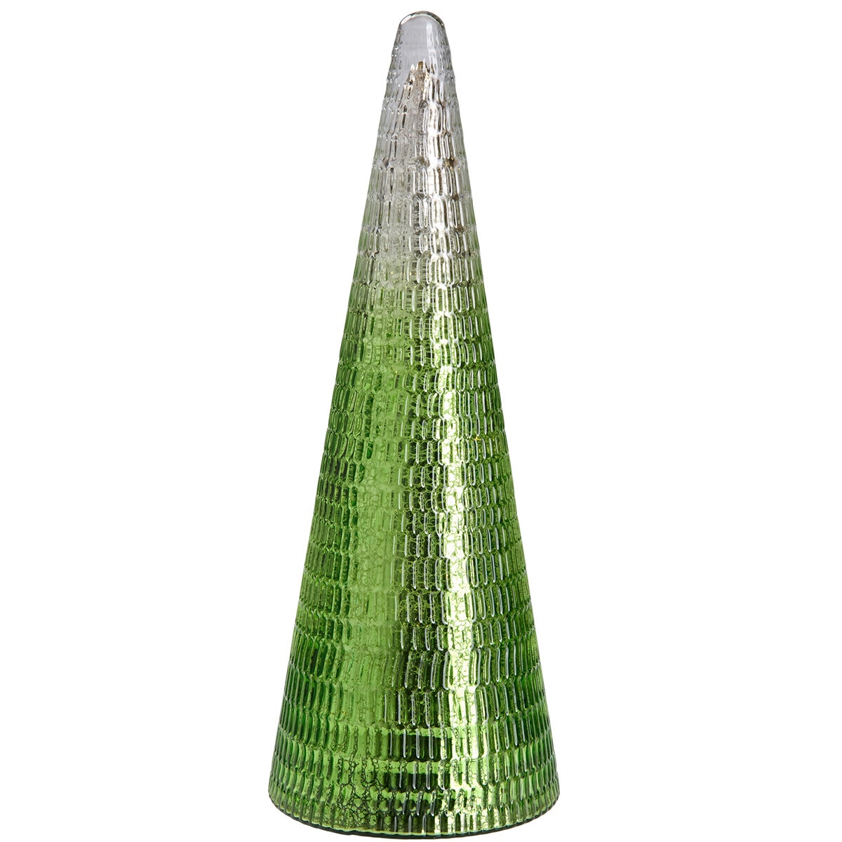 LED Glass Trees Green