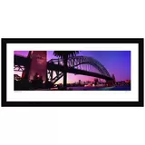 Ken Duncan Sunset Sydney Harbour Bridge Black Framed Print 101.2 x 51.9 cm