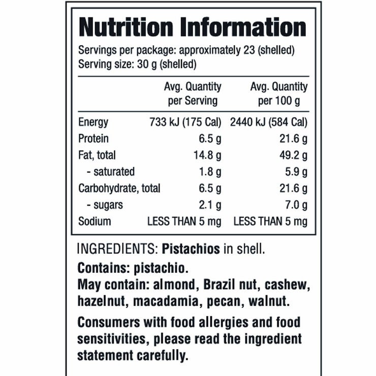 Kirkland Signature Unsalted Pistachios 1.36kg Kirkland Signature Unsalted Pistachios 1.36kg