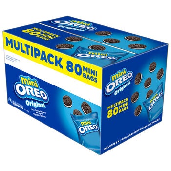 Oreo Original Multipack Mini Bags 80 Pack 8 x 204g