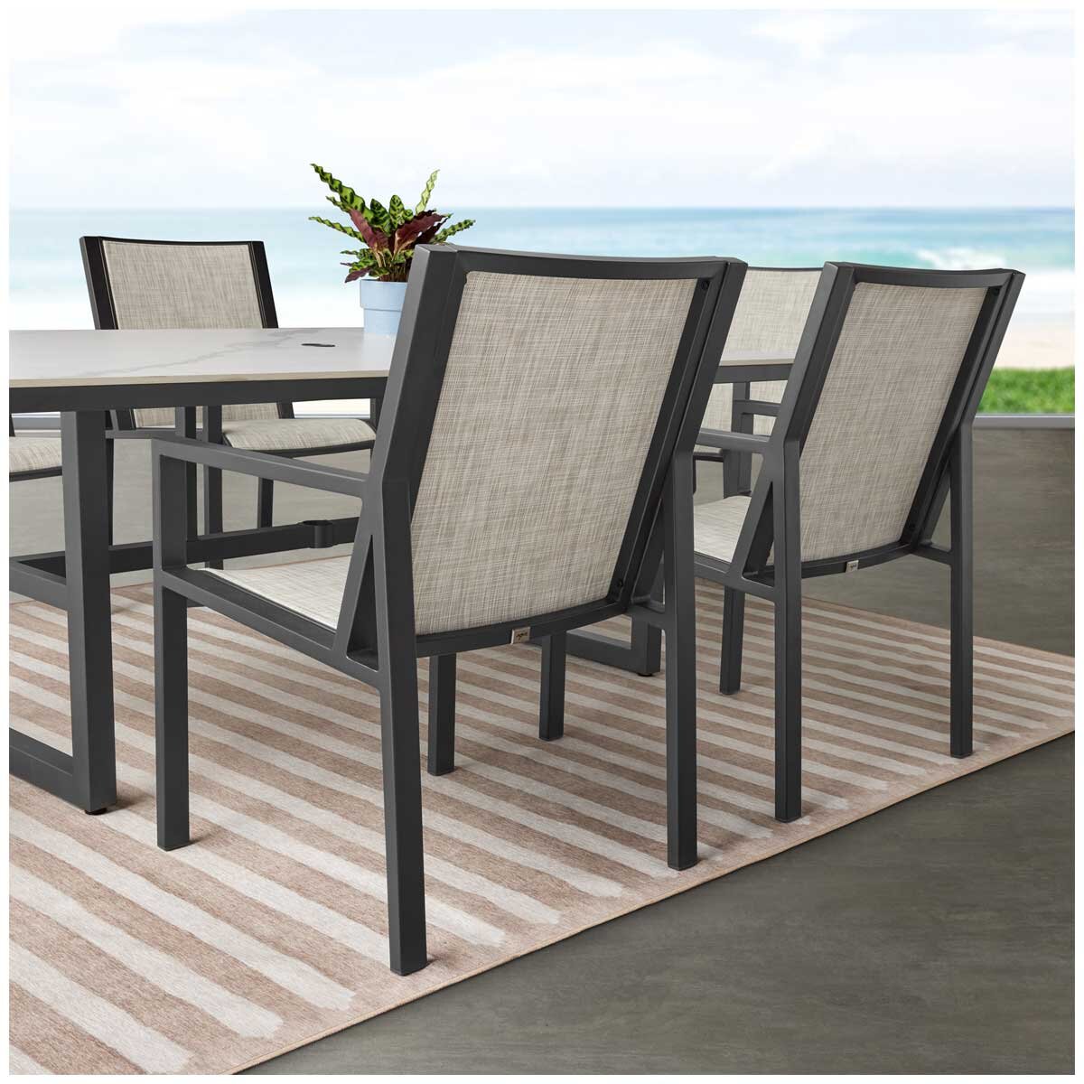 Agio Trinity 7 Piece Sling Dining Set