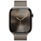 Apple Watch Series 10 GPS + Cellular 42mm Natural Titanium Case With Natural Milanese Loop