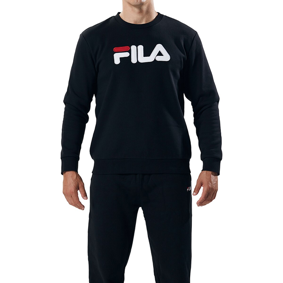 Fila Men's Crew Sweater Black | Costco 