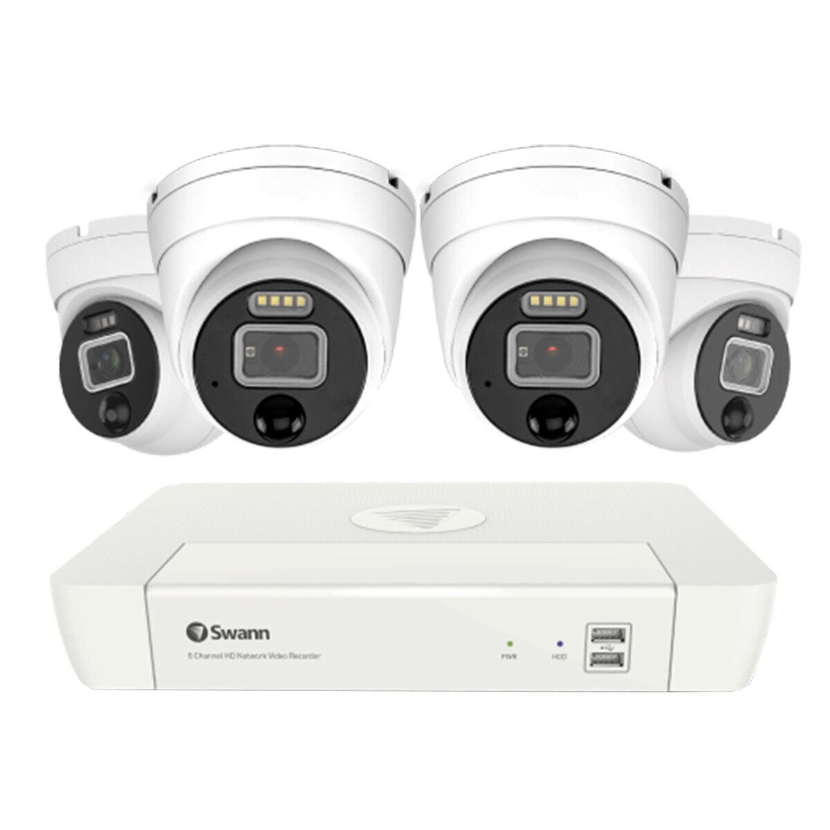 Swann Security System 4 Camera 8 Channel 4K Master-Series NVR SWNVK-87680W4DWL-AU