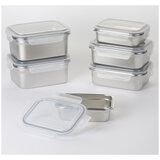 Neoflam Stainless Steel Container Microwavable 12 Piece Set
