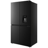 TCL 590L Quad Door Fridge Matte Black TRF590QHB
