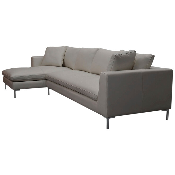 Moran Pico 3.5 Seater Sofa With Left Chaise Dove Silver