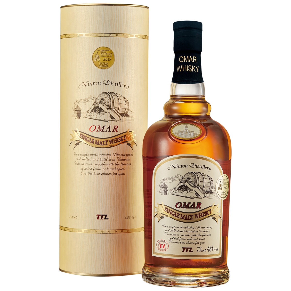 Omar Single Malt Whisky Sherry Cask Single Malt Whisky 700ml Omar Single Malt Whisky Sherry Cask Single Malt Whisky 700ml