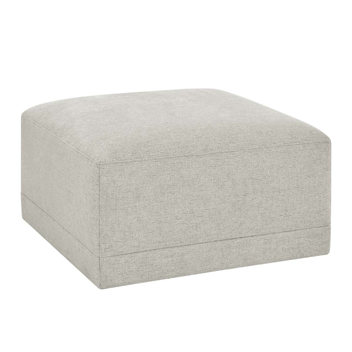 Thomasville 6PC Fabric Modular Sectional with Ottoman Light Grey