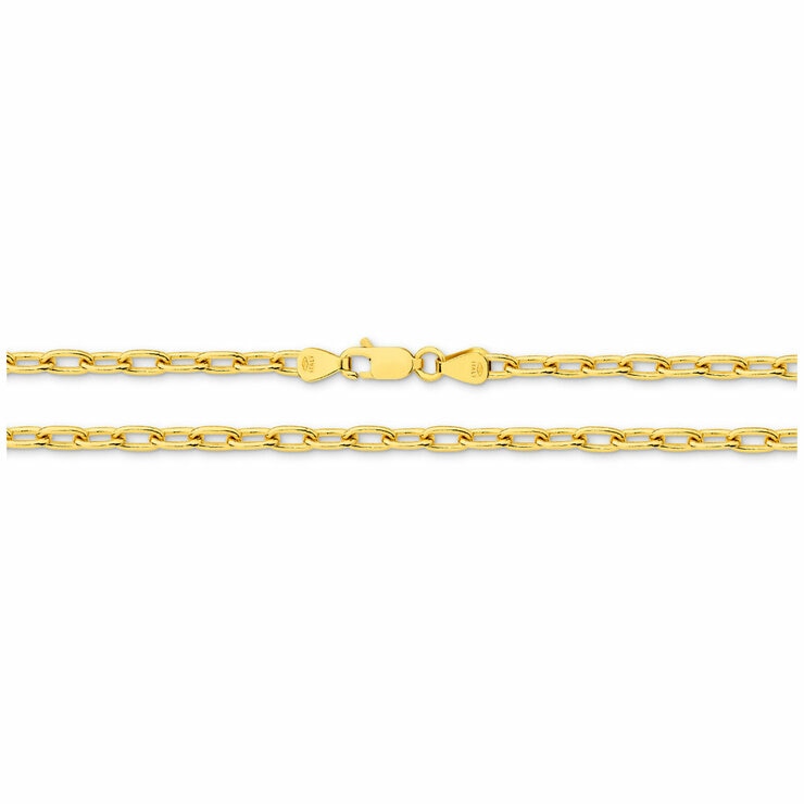 18KT Yellow Gold Paperclip Bracelet 6.8g