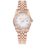 Mathey-Tissot Rose Gold Steel White Dial Women's Watch D810PRA Mathey-Tissot Rose Gold Steel White Dial Women's Watch D810PRA