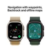 Apple Watch Ultra 2 GPS + Cellular 49mm Natural Titanium Case With Natural Titanium Milanese Loop S