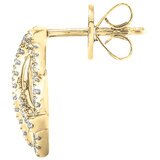 18KT Yellow Gold 0.33ctw Diamond Earrings