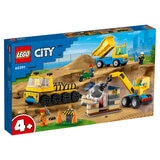LEGO City Construction Trucks and Wrecking Ball Crane 60391