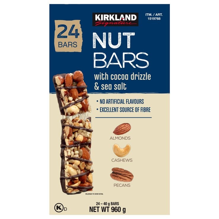 Kirkland Signature Nut Bars 24 x 40g Kirkland Signature Nut Bars 24 x 40g