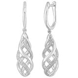 14KT White Gold 0.25ctw Diamond Earrings