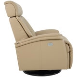 Moran Fjords Rome Motorised Recliner Relaxer Large 1 Motor with Battery Latte Beige