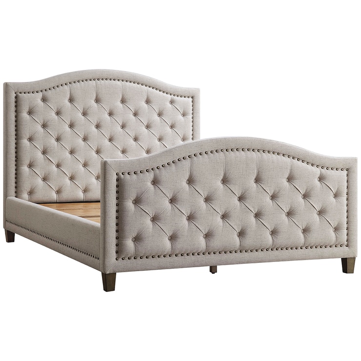 Thomasville Upholstered Queen Bed Beige Costco Australia