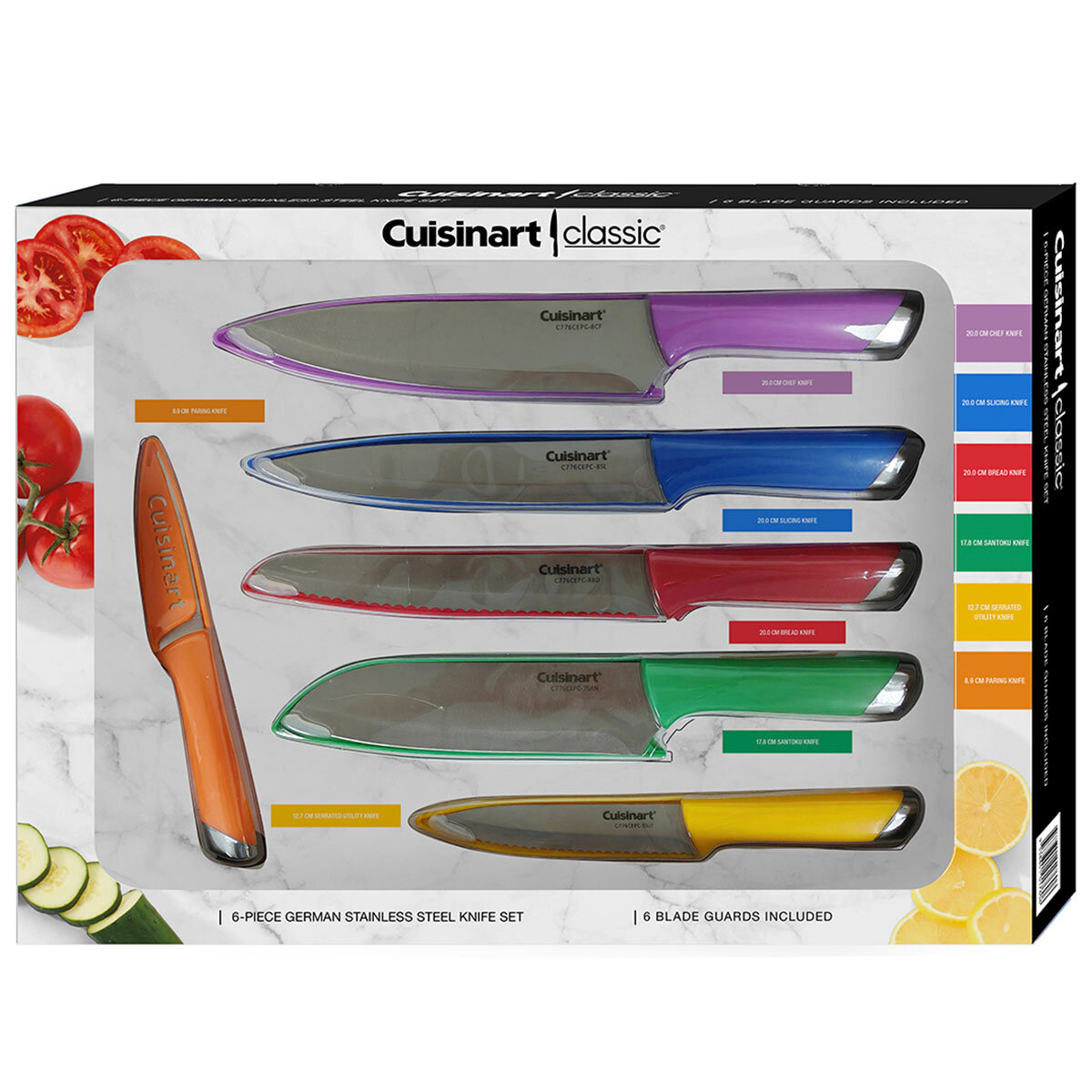 Cuisinart Stainless Steel Knife 6 Piece Set