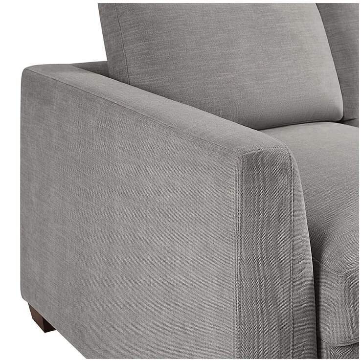 Thomasville 3 Piece Fabric Convertible Sectional With Storage Seat