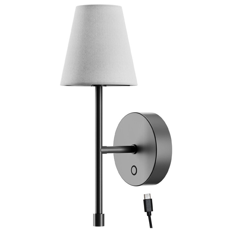 Globe LED Wall Sconce Wireless 2 Pack