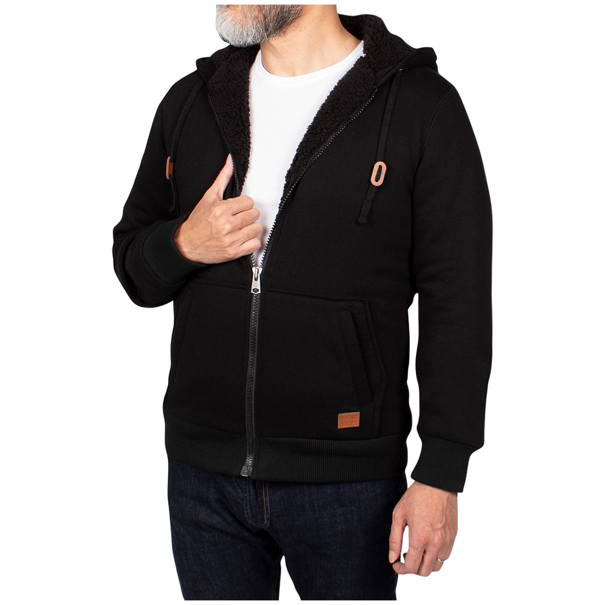 Buffalo Men's Sherpa Lined Hoodie Black | Costco Australia