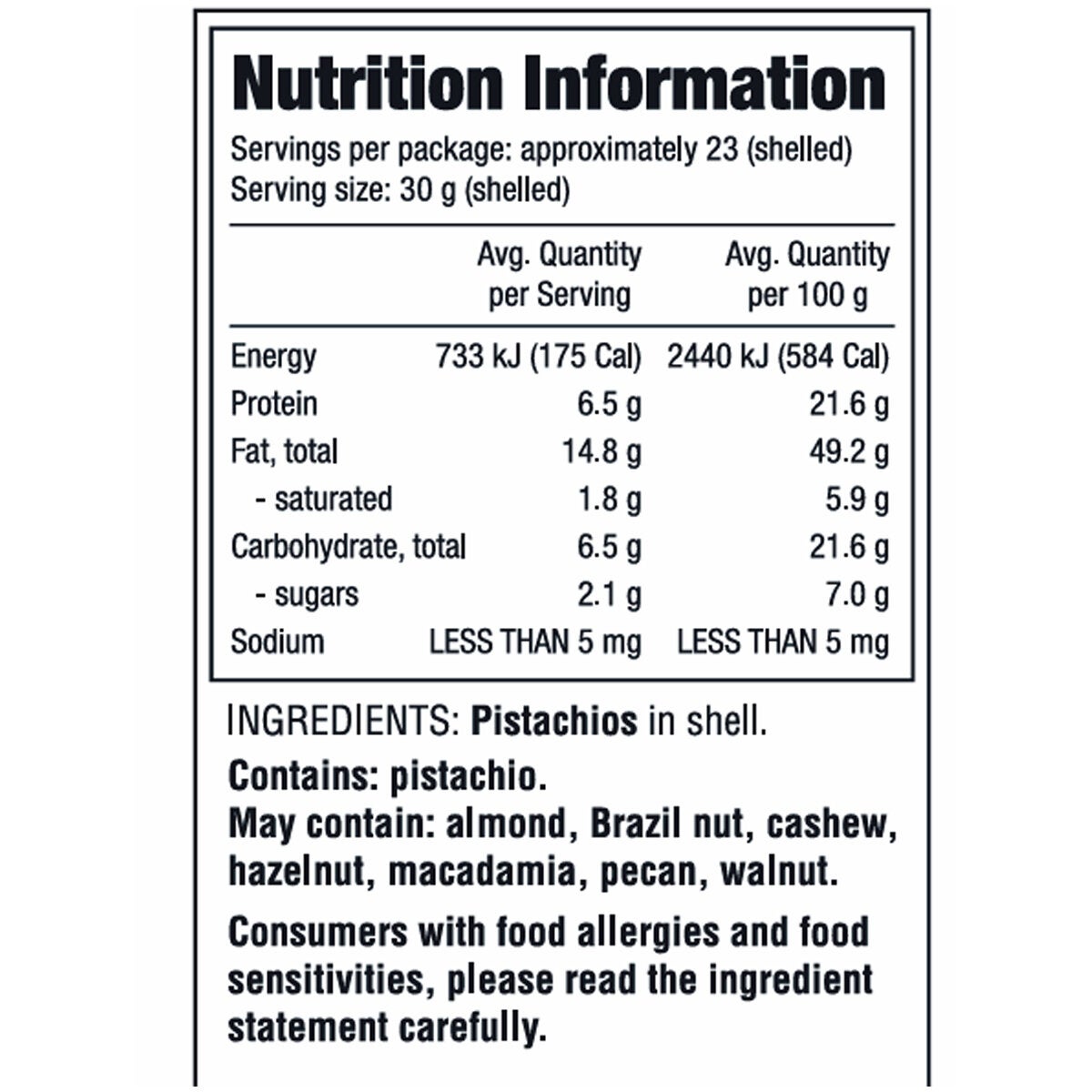 Kirkland Signature Unsalted Pistachios 1.36kg Kirkland Signature Unsalted Pistachios 1.36kg