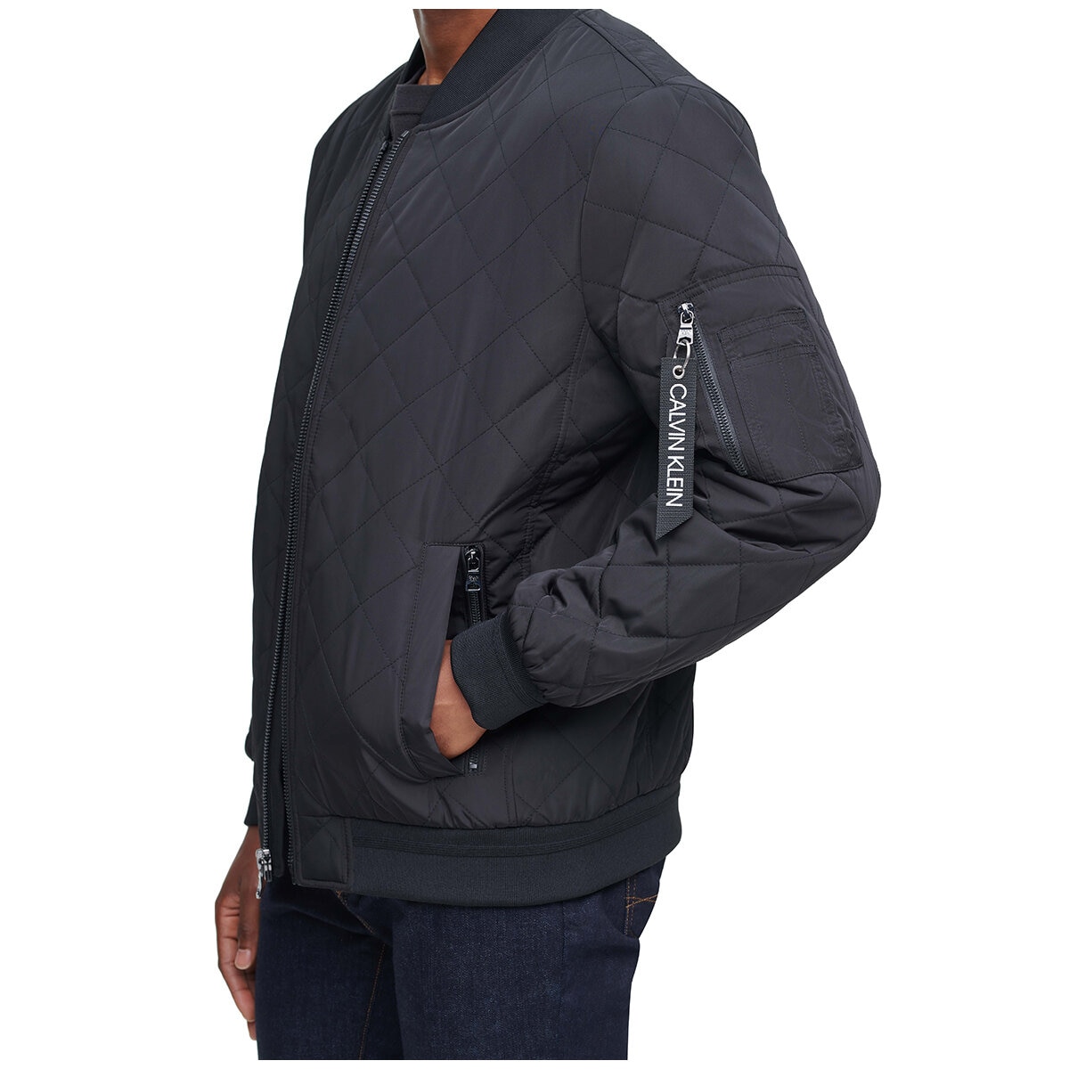 Calvin Klein Men's Bomber Jacket Black