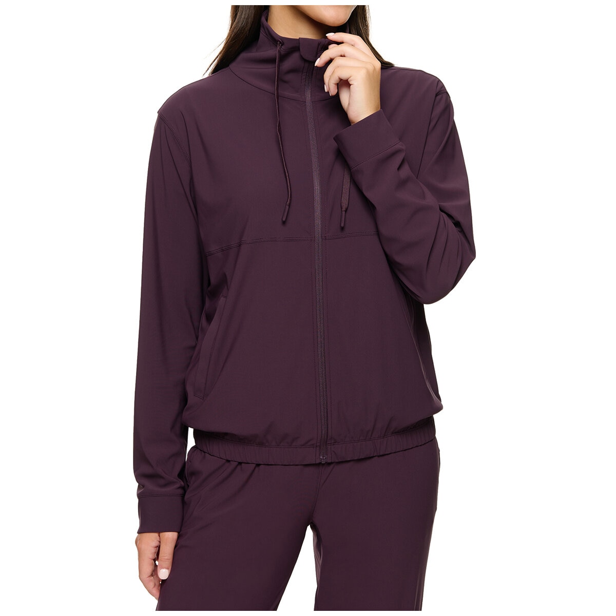 Kirkland Signature Ladies Active Zip Jacket Prune