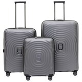Tosca Eclipse 3 Piece Luggage Set Charcoal