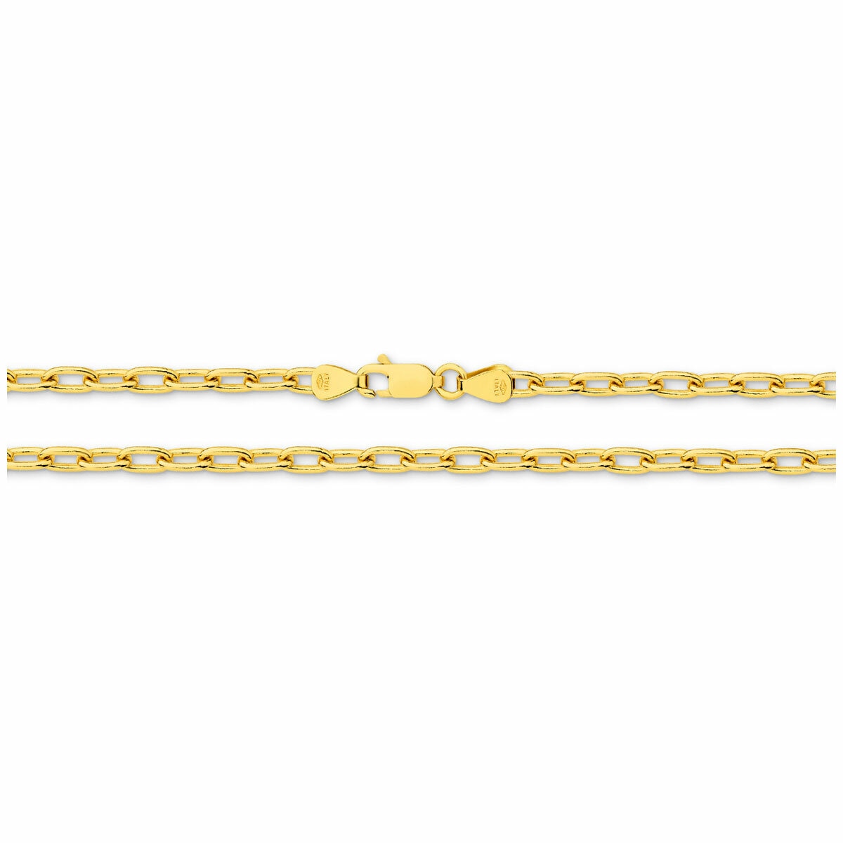 18KT Yellow Gold Paperclip Bracelet 6.8g