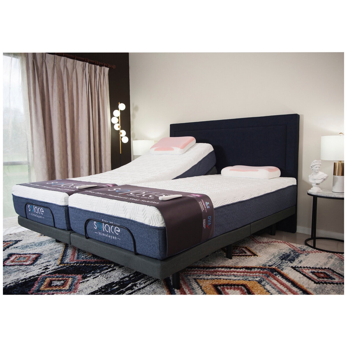 Solace Himalayan Mattress + Better Sleep Adjustable Base Super King Charcoal Grey