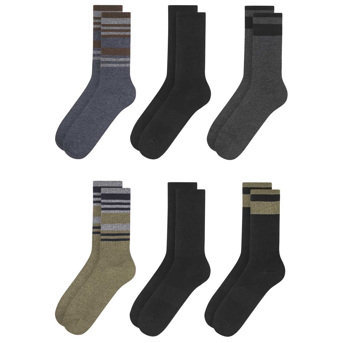 Weatherproof Men's Cool Max Socks Blue And Brown