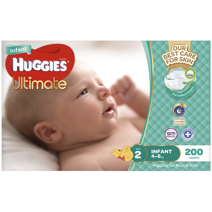 huggies newborn nappies size 2